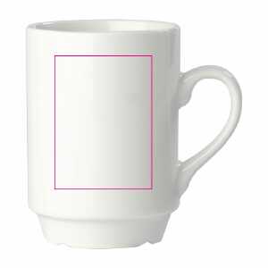 Links van het handvat