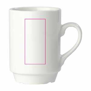 Links van het handvat