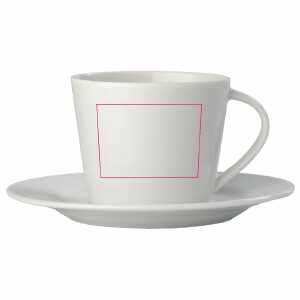 Links van het handvat