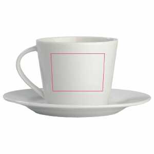 Rechts van het handvat