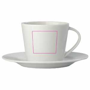 Links van het handvat