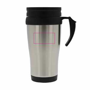 Links van het handvat