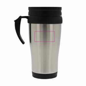 Rechts van het handvat