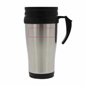 Links van het handvat