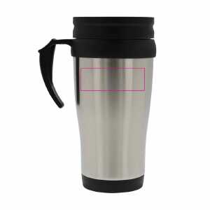 Rechts van het handvat