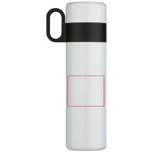 Rechts van het handvat