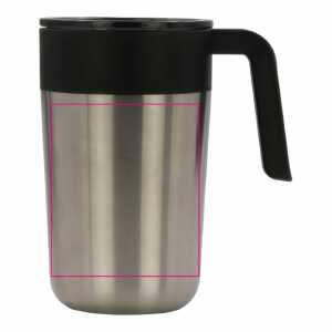 Links van het handvat