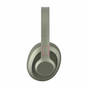 links op de hoofdband