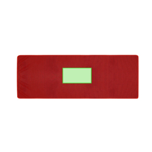 Gecentreerd op het microfiber doekje