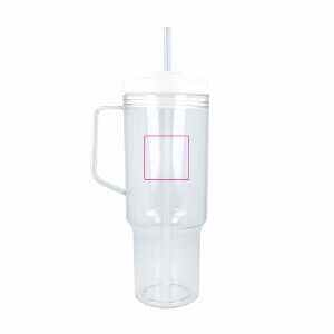 Rechts van het handvat