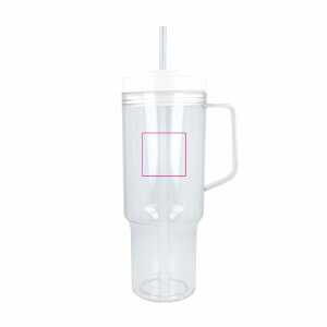 Links van het handvat