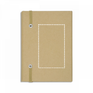 Positie markeren notitieboekje achterzijde met uv-print (tot 5cm2)