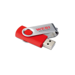 Goedkope USB stick van rubber in diverse kleuren Techmate kleur rood