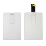 USB kaarten bedrukken met logo in full colour Classic kleur wit