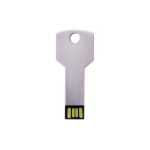 Sleutelvormige USB-stick in meerdere kleuren kleur zilver