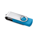 Duurzame USB-stick 3.0 met met rubberen behuizing Techmate 3.0 kleur turkoois