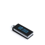 Compacte USB-stick met een draaibare clip in kleur Micro Giratorio kleur zwart