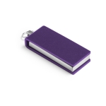 Compacte USB-stick met een draaibare clip in kleur Micro Giratorio kleur paars