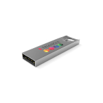 Metalen USB-stick met handgreep in driehoekig design Compact Triangle