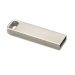 Duurzame metalen USB-stick met gravering kleur zilver