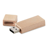 Klassieke ECO vriendelijke houten usb stick graveren kleur licht hout