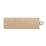 Rechthoekige houten USB stick graveren Ecologic 3.0 kleur licht hout