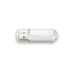 Duurzaam bedrukte USB met transparante USB-stekker Metalcolor kleur wit