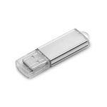 Duurzaam bedrukte USB met transparante USB-stekker Metalcolor kleur zilver