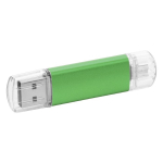 Duurzaam bedrukte USB met transparante USB-stekker Metalcolor