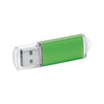 Duurzaam bedrukte USB met transparante USB-stekker Metalcolor