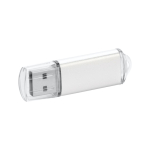 Duurzaam bedrukte USB met transparante USB-stekker Metalcolor
