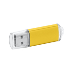 Duurzaam bedrukte USB met transparante USB-stekker Metalcolor