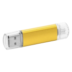 Duurzaam bedrukte USB met transparante USB-stekker Metalcolor