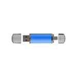 Duurzaam bedrukte USB met transparante USB-stekker Metalcolor