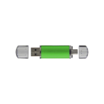 Duurzaam bedrukte USB met transparante USB-stekker Metalcolor