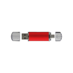 Duurzaam bedrukte USB met transparante USB-stekker Metalcolor