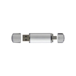 Duurzaam bedrukte USB met transparante USB-stekker Metalcolor