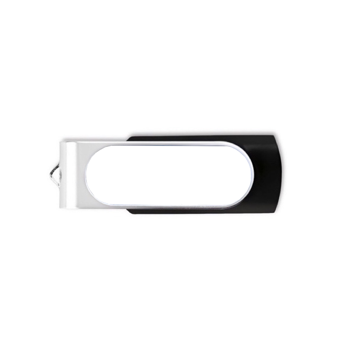 Usb stick met logo met harsdruppel Techmate Relief kleur zwart