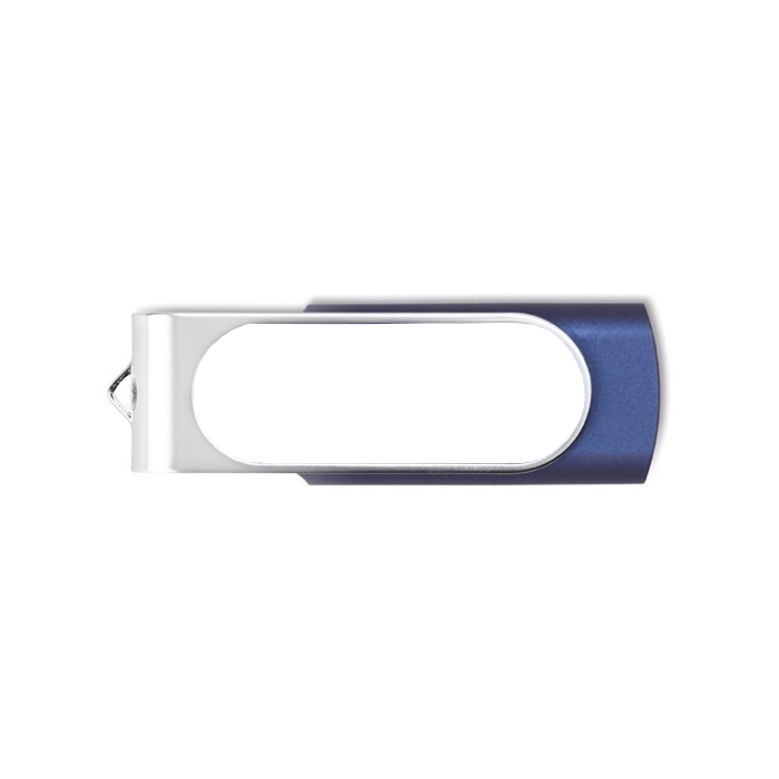 Usb stick met logo met harsdruppel Techmate Relief kleur blauw