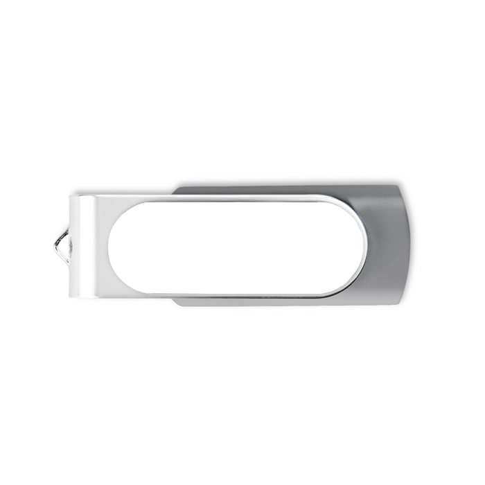 Usb stick met logo met harsdruppel Techmate Relief kleur grijs