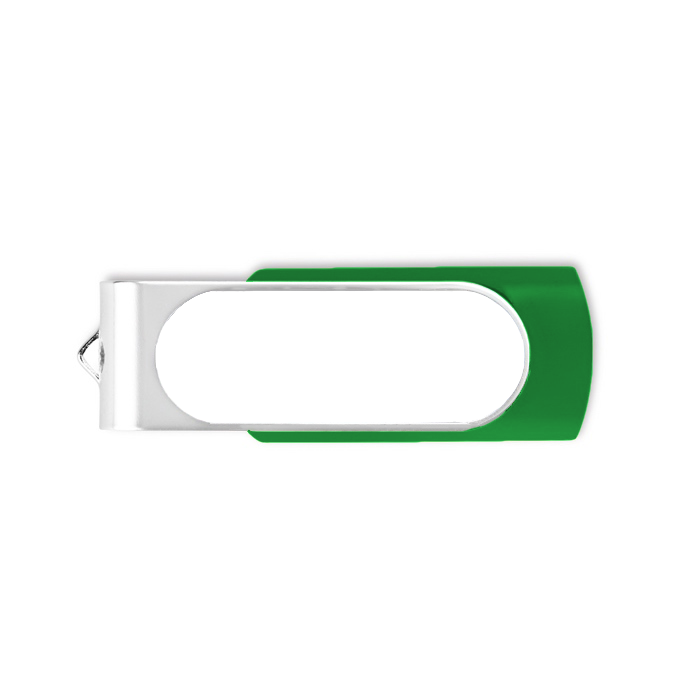 Usb stick met logo met harsdruppel Techmate Relief kleur groen