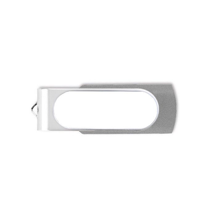 Usb stick met logo met harsdruppel Techmate Relief kleur zilver