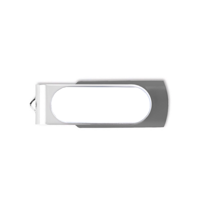Usb stick met logo met harsdruppel Techmate Relief kleur donkergrijs