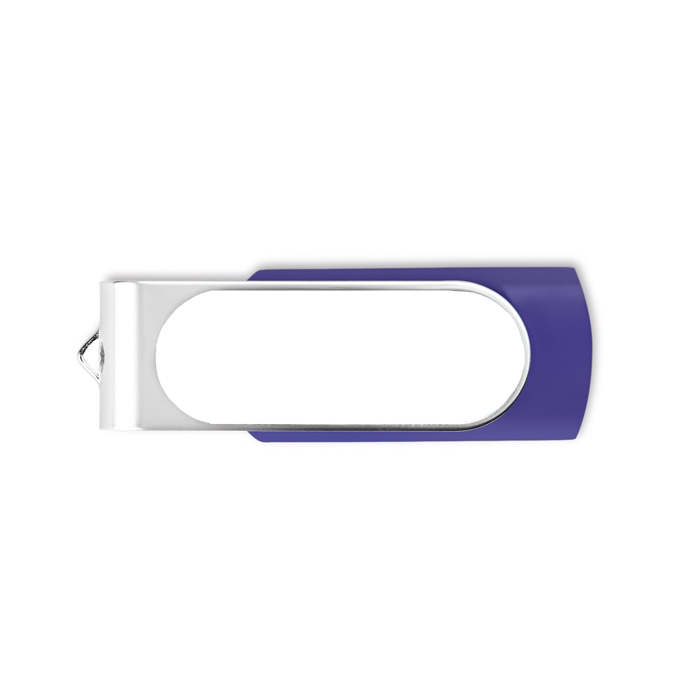 Usb stick met logo met harsdruppel Techmate Relief kleur paars