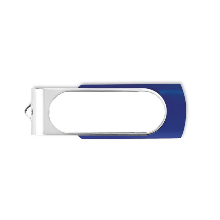Usb stick met logo met harsdruppel Techmate Relief kleur koningsblauw