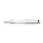 USB keycord Large kleur wit