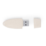 Originele ultradunne en kleine USB gemaakt van tarwestro kleur naturel