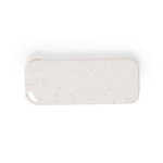 Rechthoekige ecologische USB met behuizing van tarwestro kleur naturel