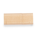 USB-stick met bamboe behuizing en sluitdop kleur naturel