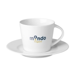 Koffiekopjes bedrukken van 160 ml koffiemok Cappuccino Lungo kleur wit hoofdweergave